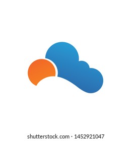 Cloud template vector icon illustration design