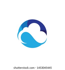 Cloud template vector icon illustration design