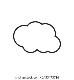 Cloud template vector icon illustration design