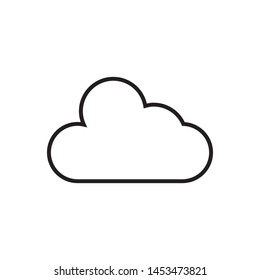 Cloud template vector icon illustration design