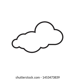 Cloud template vector icon illustration design
