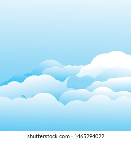 Cloud template vector icon illustration design