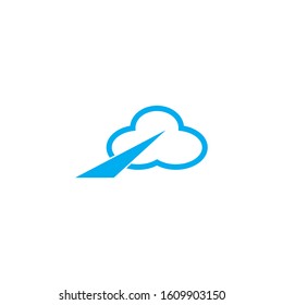 Cloud template vector icon illustration design