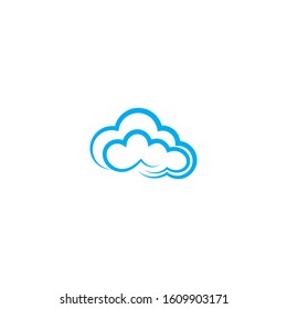 Cloud template vector icon illustration design