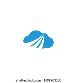 Cloud template vector icon illustration design