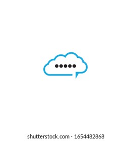 Cloud template vector icon illustration design