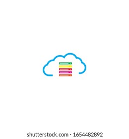Cloud template vector icon illustration design