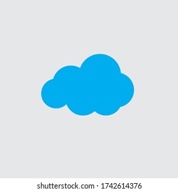 Cloud template vector icon illustration design