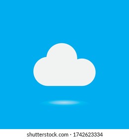 Cloud template vector icon illustration design