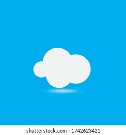 Cloud template vector icon illustration design