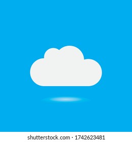 Cloud template vector icon illustration design