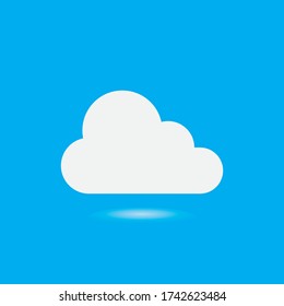 Cloud template vector icon illustration design