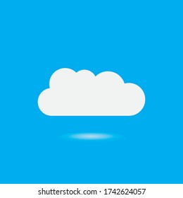 Cloud template vector icon illustration design