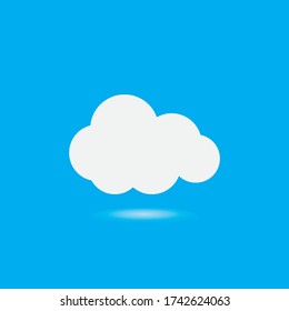 Cloud template vector icon illustration design