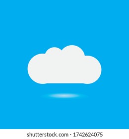 Diseño de ilustraciones de iconos vectoriales de plantillas de nube