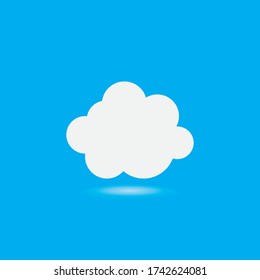 Cloud template vector icon illustration design