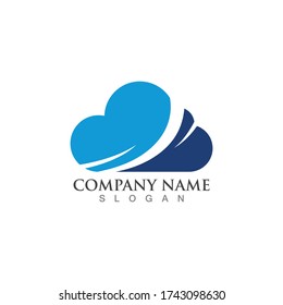 Cloud template vector icon illustration design