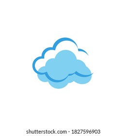 Cloud template vector icon illustration design