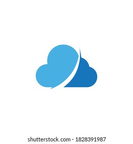 Cloud template vector icon illustration design