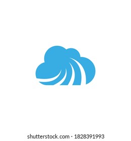 Cloud template vector icon illustration design