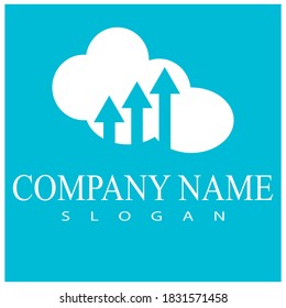 Cloud template vector icon illustration design