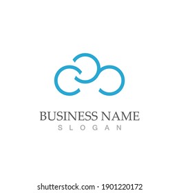 Cloud template vector icon illustration design