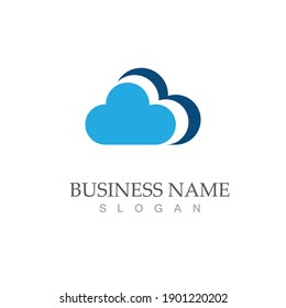 Cloud template vector icon illustration design