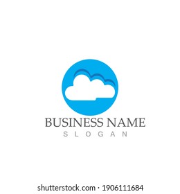 Cloud template vector icon illustration design