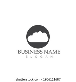 Cloud template vector icon illustration design