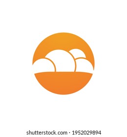 Cloud template vector icon illustration design