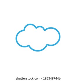 Cloud template vector icon illustration design