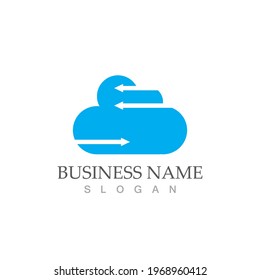 Cloud template vector icon illustration design