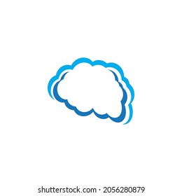 Cloud template vector icon illustration design