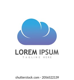 Cloud template vector icon illustration design