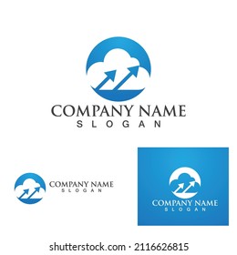 Cloud template vector icon illustration design