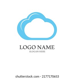 Cloud template vector icon illustration design