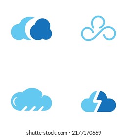 Cloud template vector icon illustration design