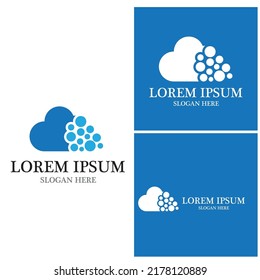 Cloud template vector icon illustration design