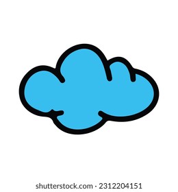 Cloud template vector icon illustration design clipart
