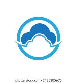 Cloud template vector icon illustration design