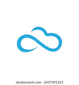 Cloud template vector icon illustration design