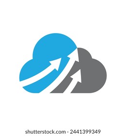 Cloud template vector icon illustration design