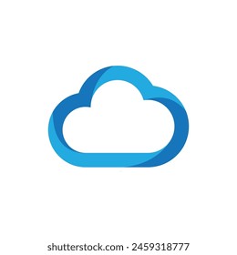 Cloud template vector icon illustration design
