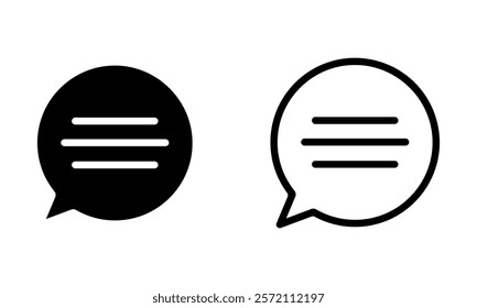 Cloud text icon set. Vector illustration.