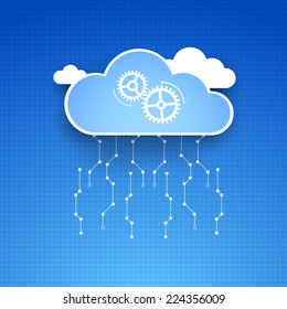 Cloud theme vector background. Eps 10