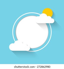 Cloud theme vector background. Vector Eps 10
