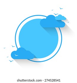 Cloud theme vector background. Vector Eps 10
