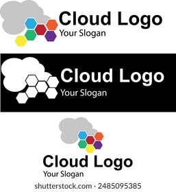 logo con temática de nube para uso profesional o personal.