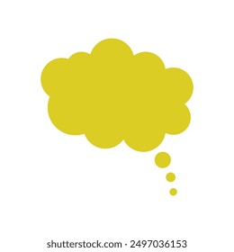 Cloud think icon illustrated on background