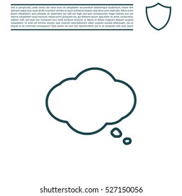 Cloud thinking icon